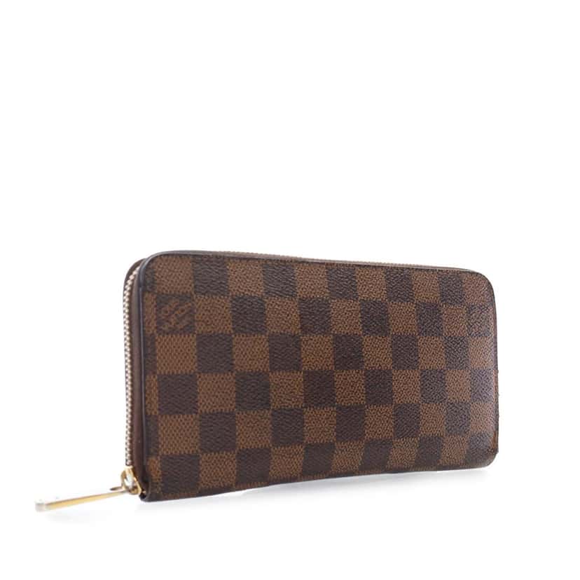 Louis Vuitton Damier Ebene Zippy Long Wallet Brown Canvas Good condition - Inside View
