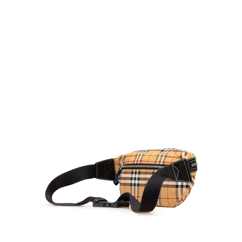 Burberry House Check Nylon Sonny Belt Bag Brown Good condition - Back View