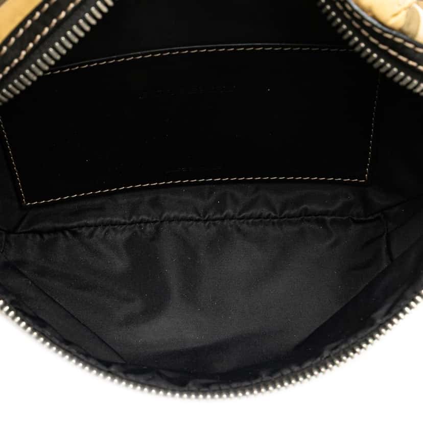 Burberry House Check Nylon Sonny Belt Bag Brown Good condition - Model View
