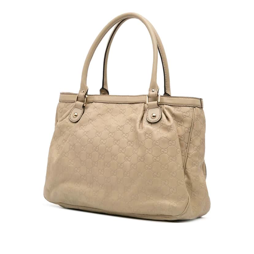 Gucci Guccissima Sukey Tote Brown Leather Good condition - Back View