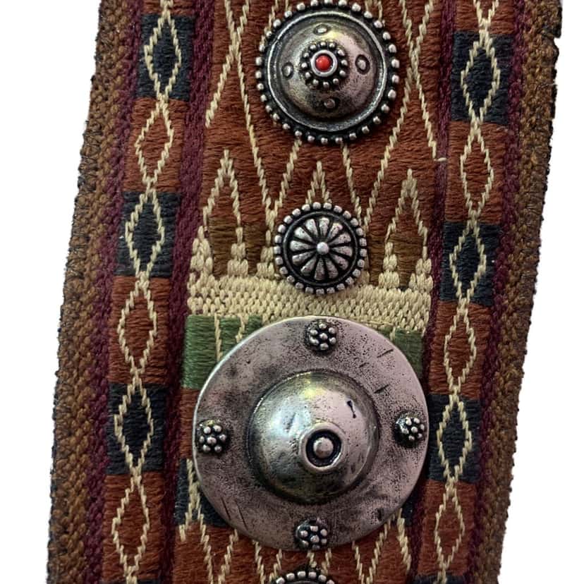 Dior Embroidered Canvas Bohemian Fringe Strap Brown Canvas Very good condition - Inside View