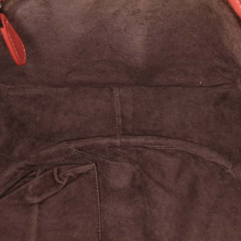 Bottega Veneta Nappa Intrecciato Flap Crossbody Red Leather Good condition - Model View