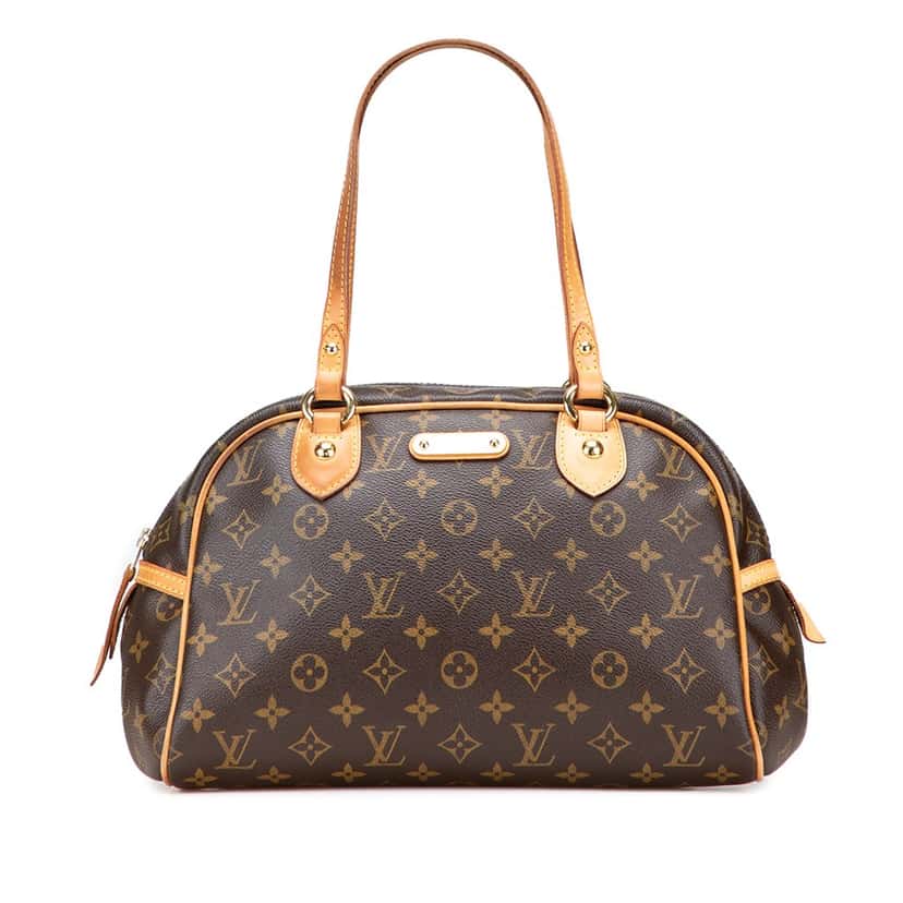 Louis Vuitton Monogram Montorgueil PM Brown Canvas Good condition - Front View