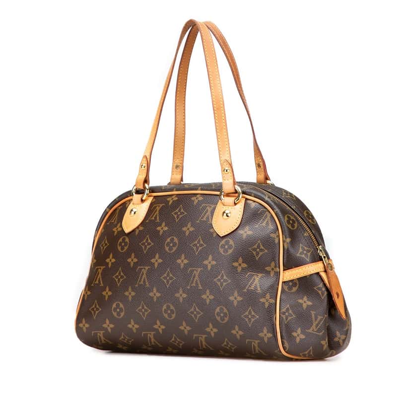 Louis Vuitton Monogram Montorgueil PM Brown Canvas Good condition - Back View