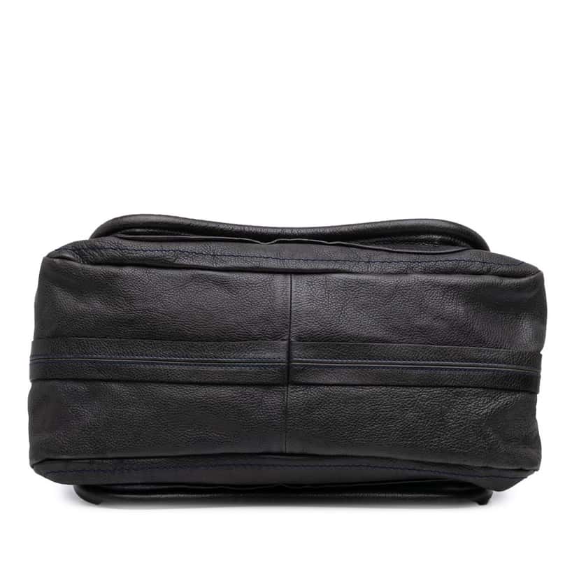 Chloé Medium Pebbled Leather Paraty Satchel Black Leather Good condition - Inside View