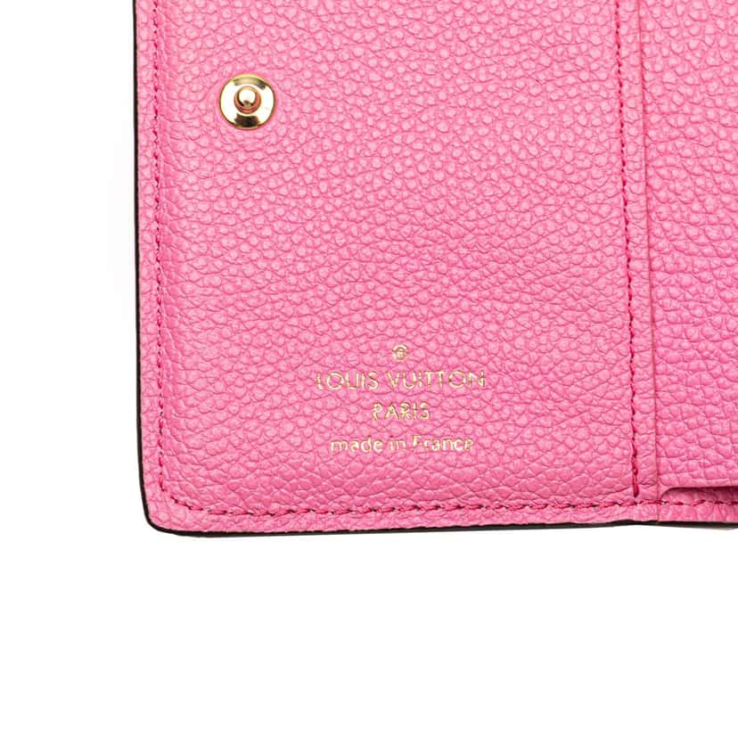 Louis Vuitton Monogram Empreinte Clea Small Wallet Pink Leather Good condition - Box View