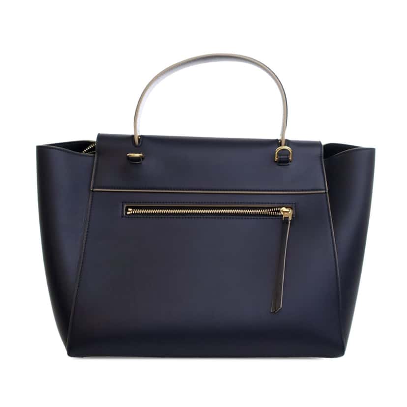 Celine Mini Palmelato Calfskin Belt Bag Blue Leather Good condition - Model View