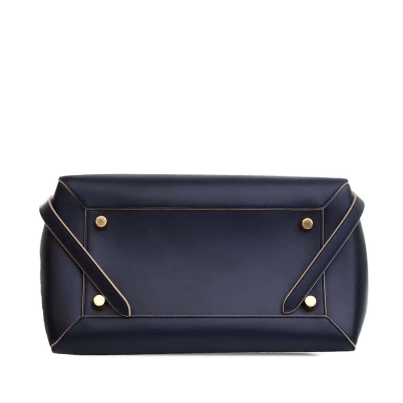 Celine Mini Palmelato Calfskin Belt Bag Blue Leather Good condition - Box View