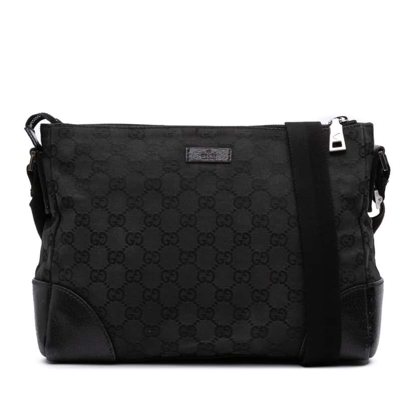 Gucci GG Canvas Crossbody Black Canvas Good condition - Front View