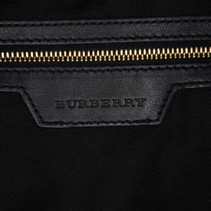 Burberry Haymarket Check Coated Canvas Alchester Bowling Bag Brown Canvas Good condition - Box View