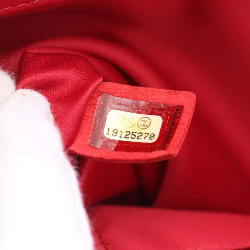 Chanel Jumbo Quilted Lambskin 3 Accordion Flap Red Leather Good condition - Box View