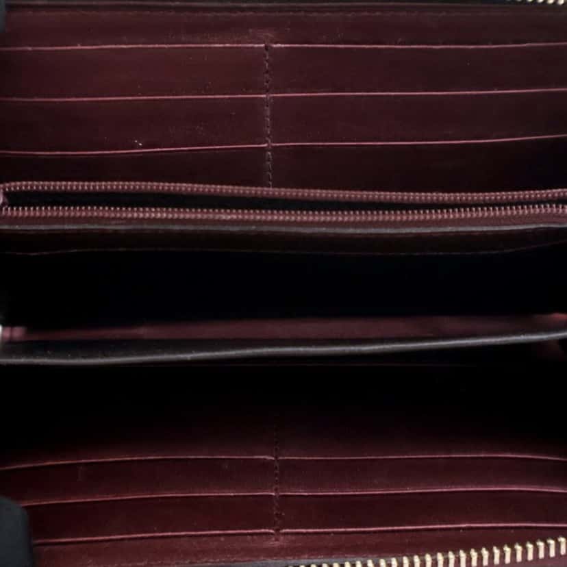 Gucci Patent Guccissima Zip Around Long Wallet Red Leather Good condition - Box View