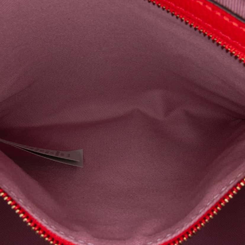 Versace Grained Calfskin La Medusa Bucket Bag Red Leather Good condition - Box View