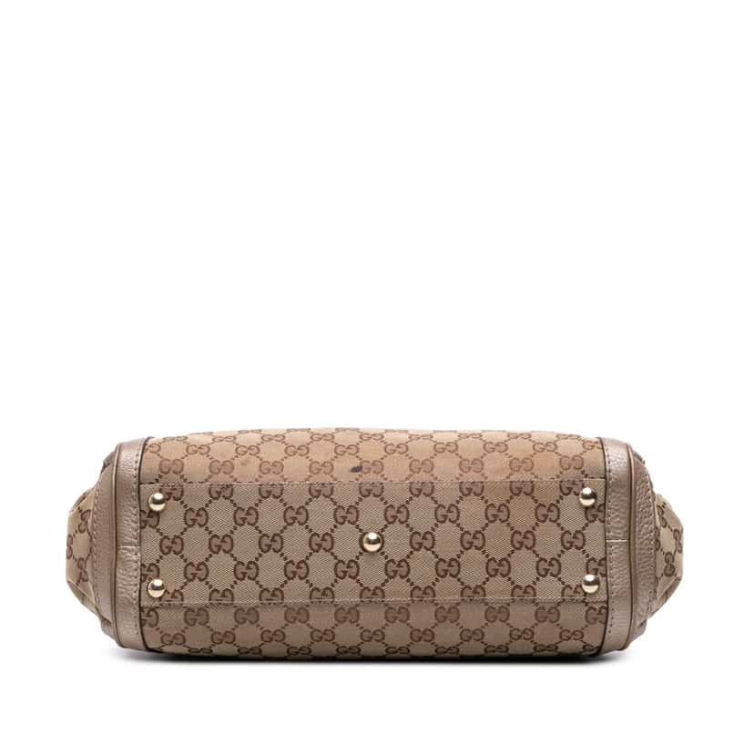 Gucci GG Canvas Bella Satchel Brown Canvas Good condition - Inside View