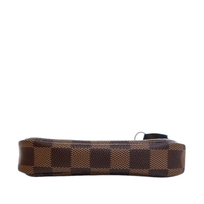 Louis Vuitton Damier Ebene Mini Pochette Accessoires Brown Canvas Good condition - Model View