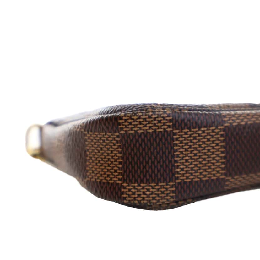 Louis Vuitton Damier Ebene Mini Pochette Accessoires Brown Canvas Good condition - Box View