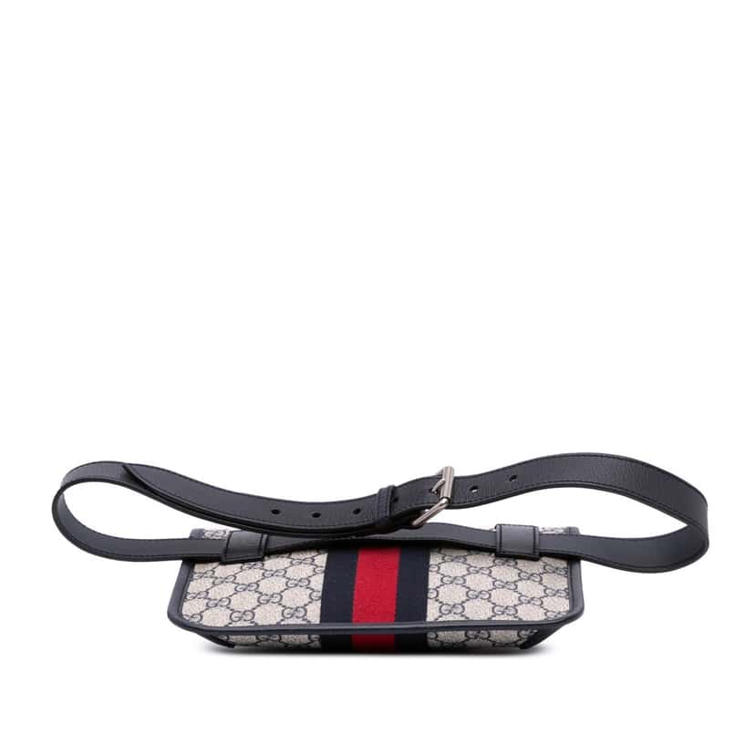 Gucci GG Supreme Ophidia Belt Bag Brown Canvas Good condition - Inside View