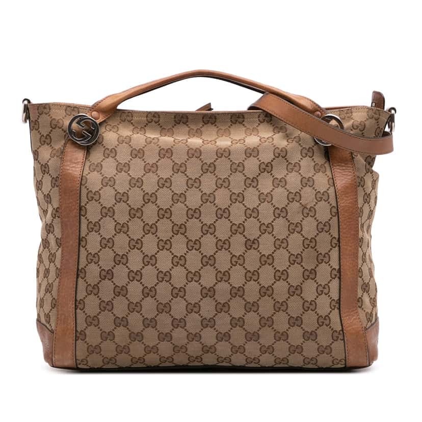Gucci GG Canvas Miss GG Satchel Brown Canvas Good condition - Front View