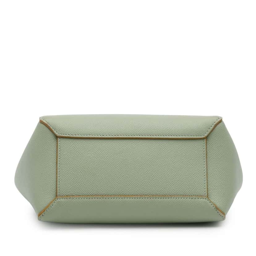 Celine Nano Grained Calfskin Belt Bag Green Leather Good condition - Inside View
