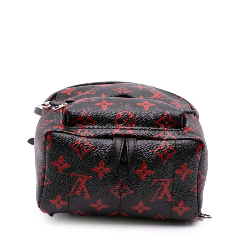 Louis Vuitton Limited Edition Monogram Infrarouge Mini Palm Springs Black Canvas Good condition - Inside View