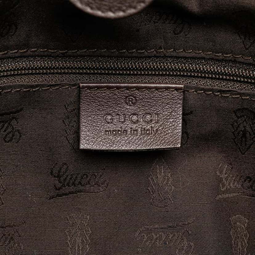 Gucci Medium Guccissima Sukey Tote Brown Leather Good condition - Box View