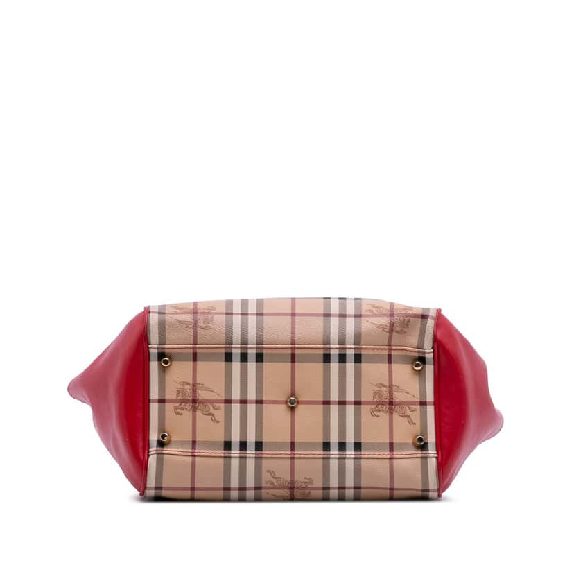 Burberry Small Haymarket Check Coated Canvas Canterbury Tote Brown Canvas Good condition - Inside View