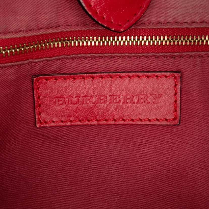 Burberry Small Haymarket Check Coated Canvas Canterbury Tote Brown Canvas Good condition - Box View