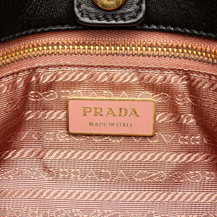 Prada Tessuto Fiocco Bow Tote Black Good condition - Box View
