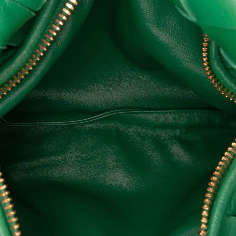Bottega Veneta Mini Nappa Intrecciato Jodie Green Leather Good condition - Model View