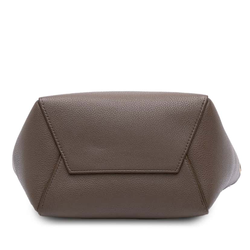 Celine Small Soft Grained Calfskin Seau Sangle Bucket Bag Brown Leather Good condition - Inside View