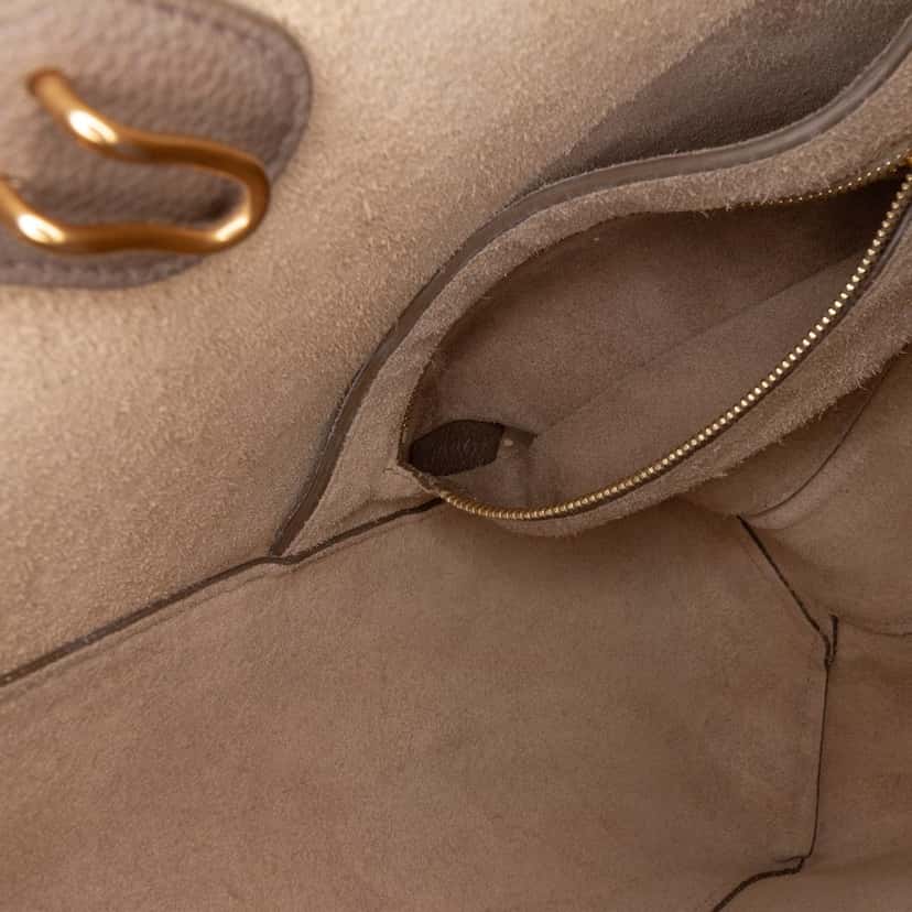 Celine Small Soft Grained Calfskin Seau Sangle Bucket Bag Brown Leather Good condition - Box View
