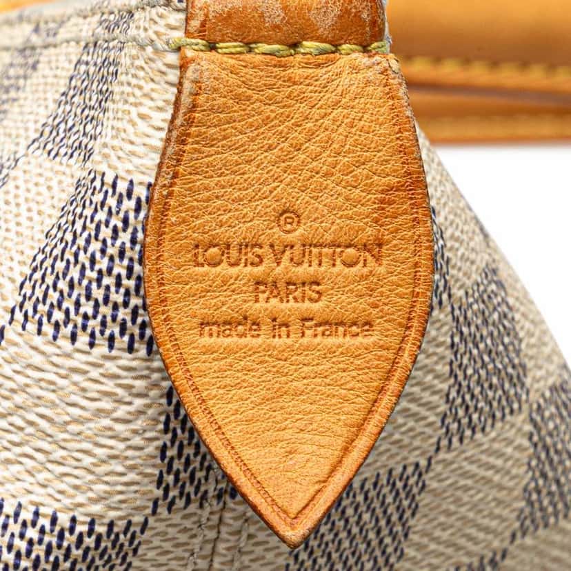 Louis Vuitton Damier Azur Saleya MM White Canvas Good condition - Box View