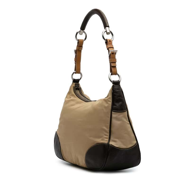 Prada Tessuto Shoulder Bag Brown Good condition - Back View