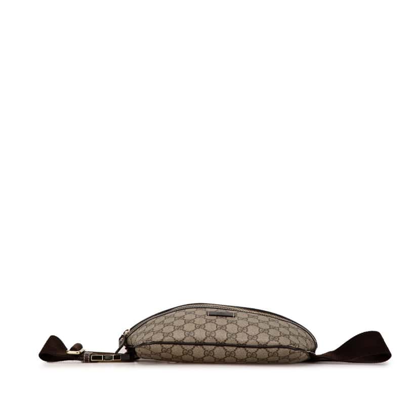 Gucci GG Supreme Belt Bag Brown Canvas Good condition - Inside View