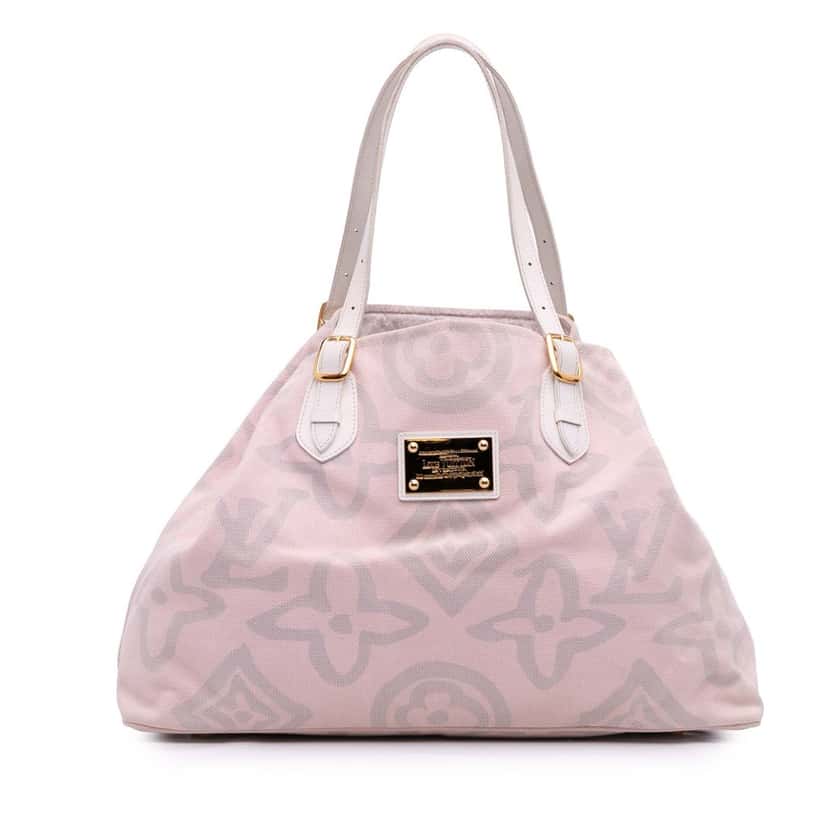 Louis Vuitton Monogram Tahitienne Cabas GM Pink Canvas Good condition - Front View