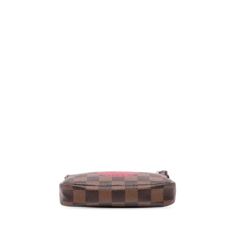 Louis Vuitton Damier Ebene Trunks and Bags Mini Pochette Accessoires Brown Canvas Good condition - Inside View