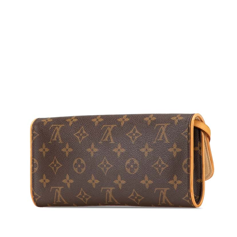 Louis Vuitton Monogram Pochette Twin GM Brown Canvas Good condition - Back View