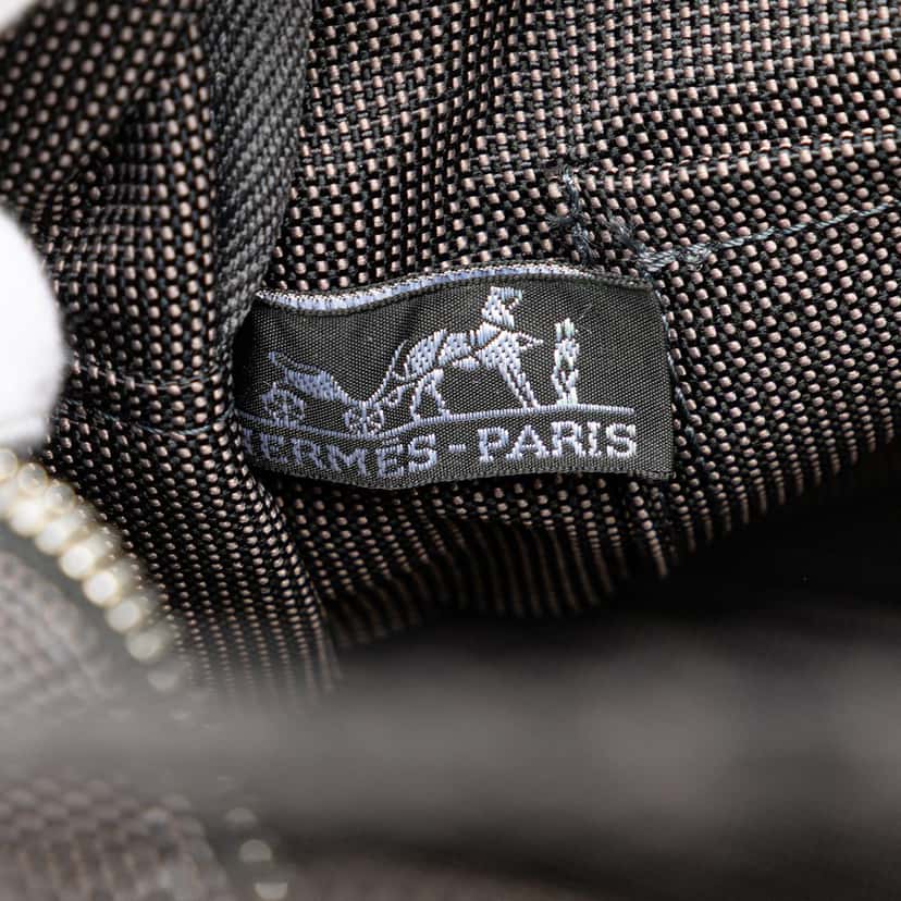 Hermès Canvas Herline Backpack MM Grey Canvas Good condition - Box View