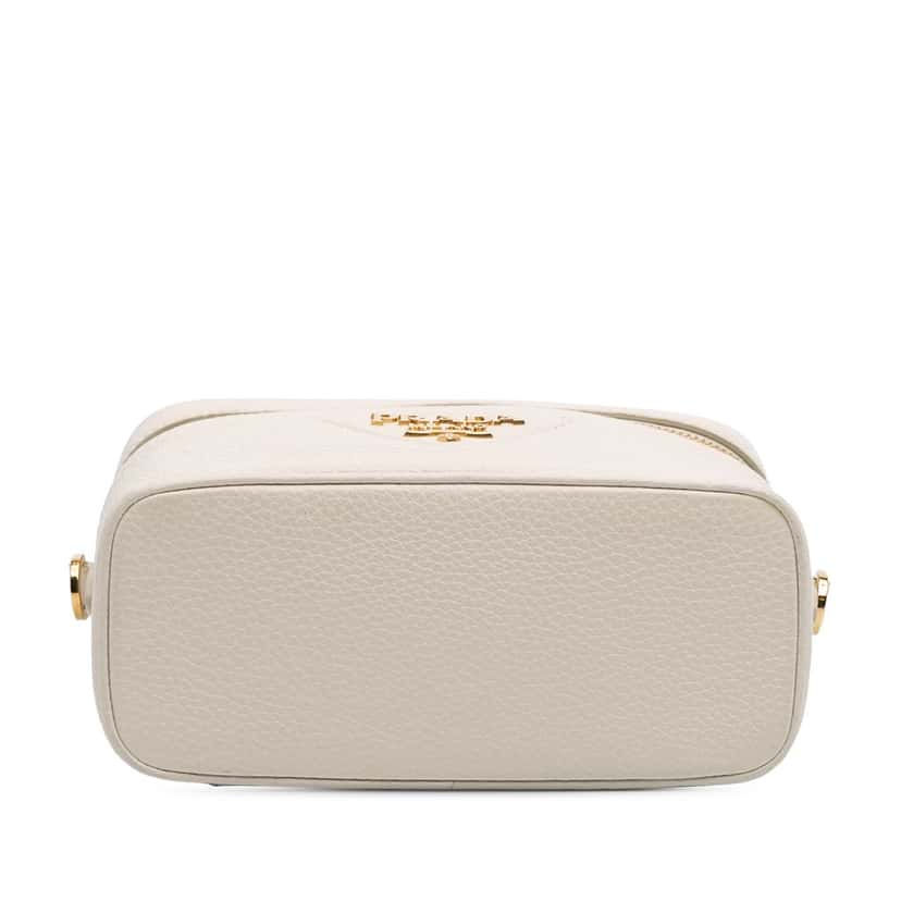 Prada Mini Vitello Daino Vanity Bag White Leather Good condition - Inside View