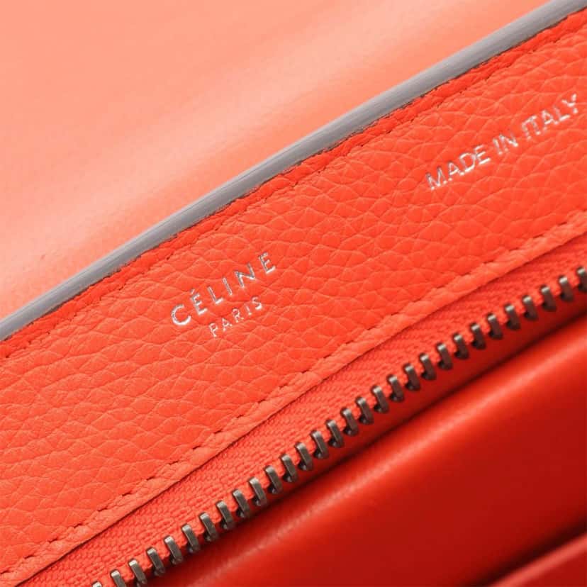Celine Small Leather Trapeze Satchel Red Leather Good condition - Model View