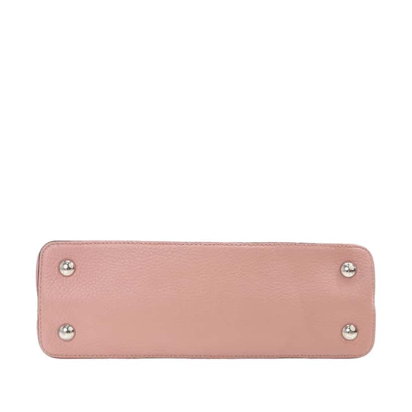 Louis Vuitton Taurillon Capucines PM Pink Leather Good condition - Inside View