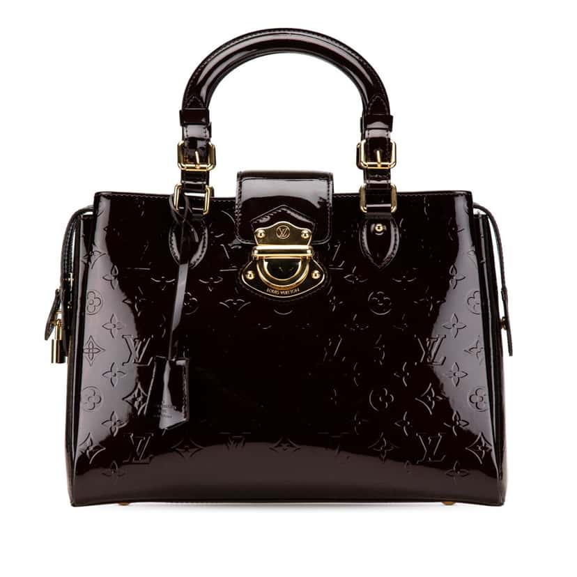 Louis Vuitton Monogram Vernis Melrose Avenue Purple Leather Good condition - Front View