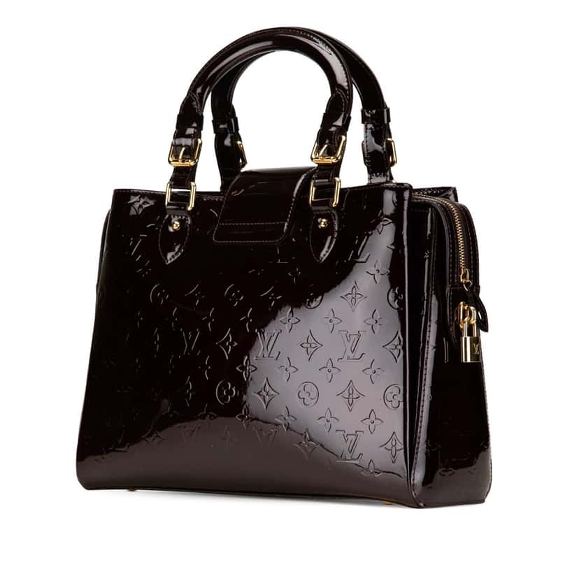 Louis Vuitton Monogram Vernis Melrose Avenue Purple Leather Good condition - Back View