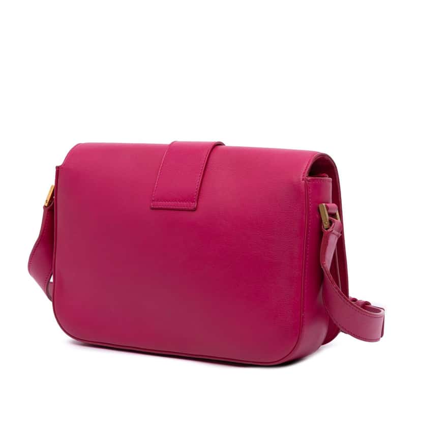 Saint Laurent Leather Classic Y Ligne Crossbody Pink Leather Good condition - Back View