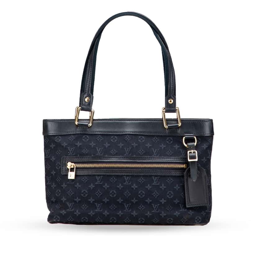Louis Vuitton Monogram Mini Lin Lucille PM Blue Canvas Fair condition - Front View