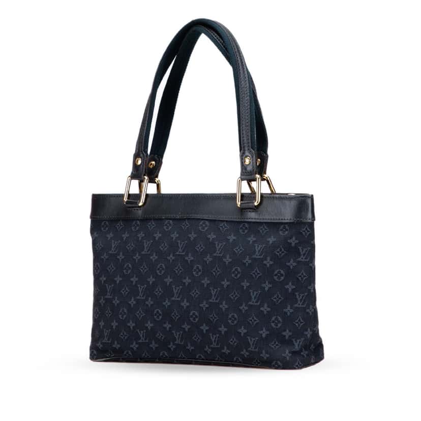 Louis Vuitton Monogram Mini Lin Lucille PM Blue Canvas Fair condition - Back View
