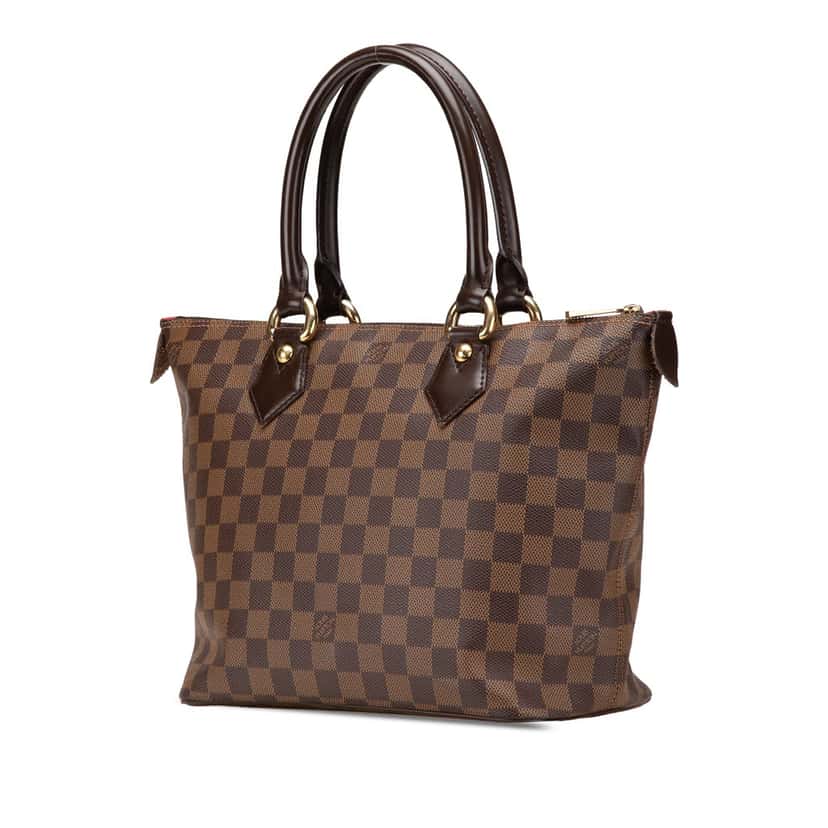 Louis Vuitton Damier Ebene Saleya PM Brown Canvas Good condition - Back View