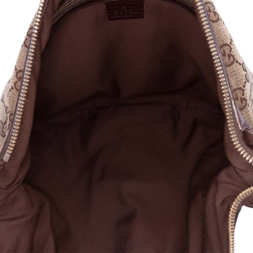 Gucci GG Canvas Hasler Web Crossbody Brown Canvas Good condition - Model View
