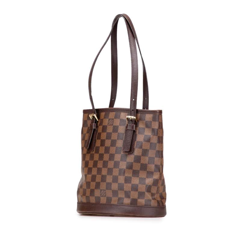Louis Vuitton Damier Ebene Marais Brown Canvas Good condition - Back View