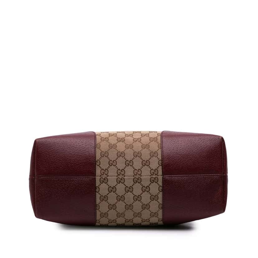 Gucci Medium GG Canvas Bree Dome Tote Brown Canvas Good condition - Inside View